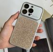 Чохол протиударний з блискітками Shine для iPhone 16 Pro Max Gold
