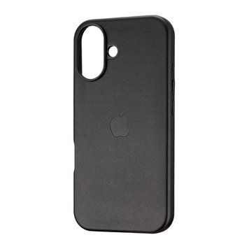 Чохол шкіряний Leather case with MagSafe анімація для iPhone 17 Black