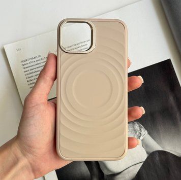 Протиударний силіконовий чохол з MagSafe Fantastic для iPhone 13 Gold