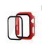 Чехол прозрачный Colored board matte для Apple Watch 40 mm / SE 40mm Red