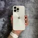 Чохол імітація скла Laser Disco case 3D logo для iPhone 16 Pro Max White