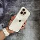 Чохол імітація скла Laser Disco case 3D logo для iPhone 16 Pro Max White