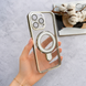 Чохол силіконовий з Magsafe Magnetic case для iPhone 15 Pro Silver