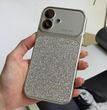 Чохол протиударний з блискітками Shine для iPhone 16 Silver