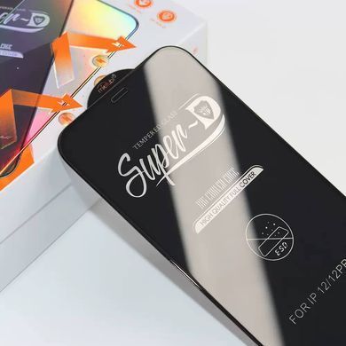 Скло захисне з олеофобним покриттям Super D для iPhone 12 Pro Max