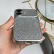 Чохол протиударний з блискітками Shine для iPhone 16 Silver