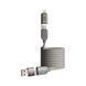 Кабель 4 в 1 плетеный магнитный 240W для быстрой зарядки iPhone USB-A/Type-C/Lightning