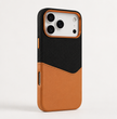 Чехол кожаный с картхолдером и поддержкой MagSafe Deluxe Pocket для iPhone 17 Pro Papaya