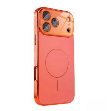 Матовый чехол MagSafe минималистичный дизайн защита и стиль Lume Case для iPhone 15 Pro Orange