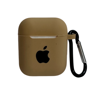 Чохол силіконовий Silicone Case з Logo для Apple AirPods 1 / 2 Gold
