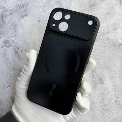 Чохол імітація скла матовий в Style 17 з MagSafe для iPhone 14 Black