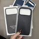Чехол кожаный Leather case with MagSafe анимация для iPhone 17 Pro Max Black