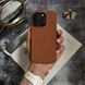 Чехол кожаный Modern Leather с магнитом MagSafe для iPhone 16 Pro Max Coffee