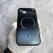 Чохол імітація скла матовий в Style 17 з MagSafe для iPhone 14 Black