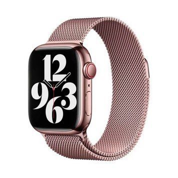 Ремінець металевий мілянська петля для Apple Watch 42|44|45|46|49mm Rose Gold