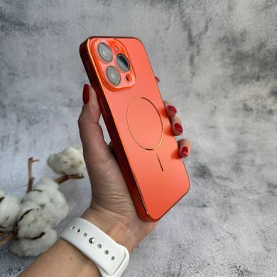 Матовий чохол з MagSafe мінімалістичний дизайн захист і стиль Lume Case для iPhone 16 Pro Max Orange