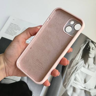 Чехол силиконовый Silicone Case Protection для iPhone 15 Pink Sand