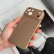 Чохол імітація скла матовий в Style 17 з MagSafe для iPhone 14 Gold