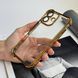 Чохол протиударний прозорий з посиленими кутами та захистом камери для iPhone 16 Gold