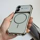 Противоударний силіконовий чохол з захисними кутами і MagSafe для iPhone 16 White