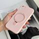Силиконовый чехол с микрофиброй и кольцом подставкой для iPhone 11 Pink Sand