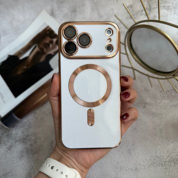 Чохол глянцевий силікон з Magsafe для iPhone 17 Pro Max White