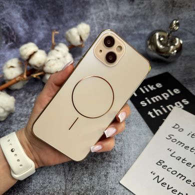 Матовий чохол MagSafe мінімалістичний дизайн захист і стиль Lume Case для iPhone 15 Gold
