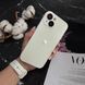 Чехол стеклянный матовый с защитой камеры Matte AG-Glass для iPhone 15 White