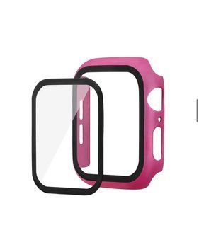 Чехол прозрачный Colored board matte для Apple Watch 40 mm / SE 40mm Dragon fruit