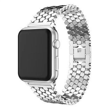 Металлический ремешок Metal Drop Band для Apple Watch 38|40|41|42 (10 series) mm Silver