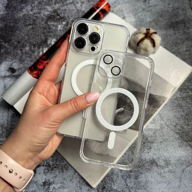 Чохол прозорий з захистом камери Clear Shade MagSafe для iPhone 12 Прозорий