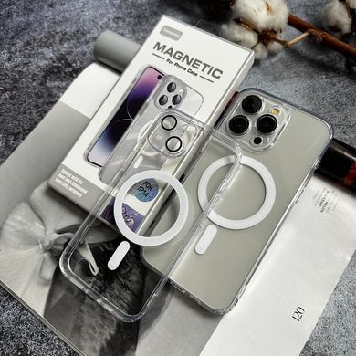 Чохол прозорий з захистом камери Clear Shade MagSafe для iPhone 12 Прозорий