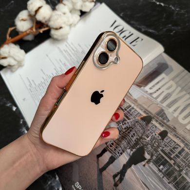 Чохол матовий імітація скла Desert Titanium для iPhone 16 Gold