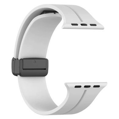 Силиконовый ремешок с магнитной застежкой для Apple Watch 38|40|41|42 (10 series) mm Stone