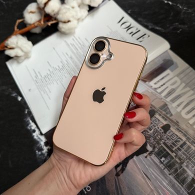 Чохол матовий імітація скла Desert Titanium для iPhone 16 Gold