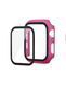 Чехол прозрачный Colored board matte для Apple Watch 40 mm / SE 40mm Dragon fruit