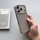 Чохол шкіряний Leather case with MagSafe анімація для iPhone 16 Pro Max Stone