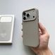 Чохол шкіряний Leather case with MagSafe анімація для iPhone 16 Pro Max Stone
