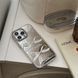 Чехол зеркальный силиконовый с бантом Bow Case для iPhone 13 Pro Silver