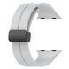 Силиконовый ремешок с магнитной застежкой для Apple Watch 38|40|41|42 (10 series) mm Stone
