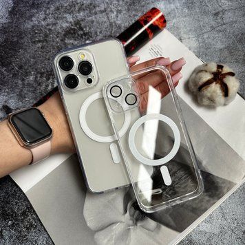 Чехол прозрачный с защитой камеры Clear Shade MagSafe для iPhone 12 Pro Прозорий