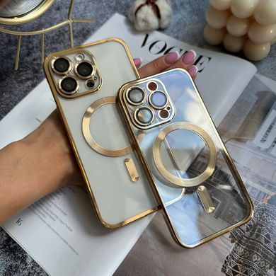 Чохол прозорий силікон Dream ultra MagSafe для iPhone 14 Pro Max Gold