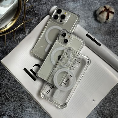 Чохол протиударний з кутами і Magsafe для iPhone 13 Прозорий