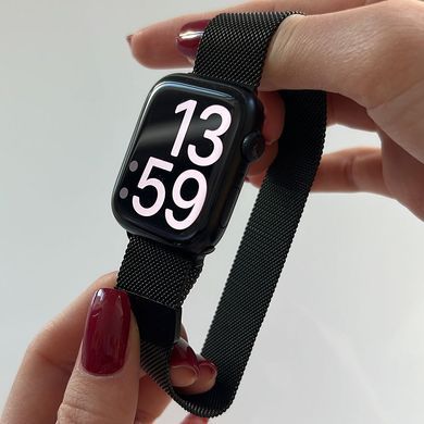 Ремешок металлический мелянская петля для Apple Watch 38|40|41|42 (10 series) mm Black