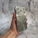Противоударный чехол с защитными углами и глянцевой спинкой для iPhone 16 Pro Max Silver