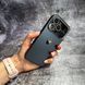 Чехол матовый с защитой камеры Matte Protection для iPhone 12 Pro Dark Grey