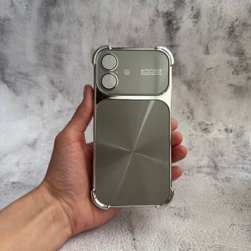 Противоударний чохол з захисними кутами і глянцевою спинкою для iPhone 17 Silver