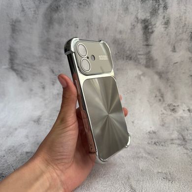 Противоударний чохол з захисними кутами і глянцевою спинкою для iPhone 17 Silver
