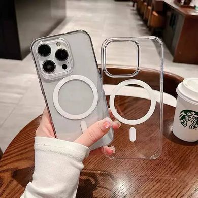 Чохол прозорий протиударний з полікарбонату та MagSafe Crystal для iPhone 15 Pro Прозорий