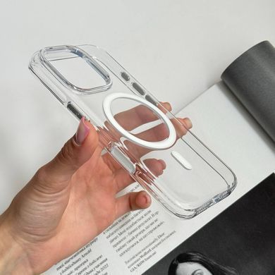 Чохол прозорий протиударний з полікарбонату та MagSafe Crystal для iPhone 15 Pro Прозорий